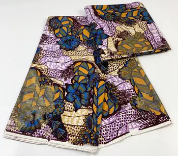 100% Настоящий воск Африканский супер батик Ткань для пошива платья Настоящий оригинал Grand Super Glitter Glam Ankara Wax Pri