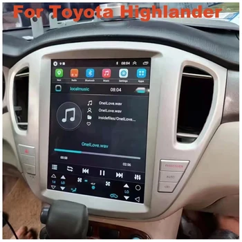 128 Г Экран Tesla Для Toyota Highlander Kluger 2001-2007 Android Автомобильный Мультимедийный плеер GPS Навигация Головное устройство Carplay 12,1 