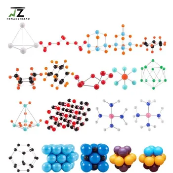 19 комплектов моделей структуры атомов, химических молекулярных моделей твердой структуры для учебных целей