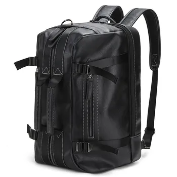 2023 новая мужская большая сумка большой емкости, мужской рюкзак из водонепроницаемой искусственной кожи, сумка для компьютера, портативный диагональный рюкзак для путешествий