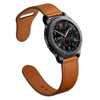 22 мм Ремешок для Samsung Galaxy Watch 3 active 2 ремешок 46 мм Gear S3 frontier кожаный ремешок-браслет для часов Huawei watch gt 2/2e