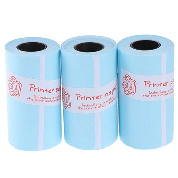 57*30 мм, 3 рулона, рулон бумаги для печати, прямая термобумага, самоклеящаяся бумага для термопринтера PeriPage Paperang