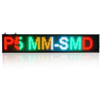 82 см 16 * 160 пикселей P5 SMD светодиодный знак обратного отсчета времени дисплей Программируемое прокручивающееся сообщение светодиодный дисплей Доска многоцветная Опционально