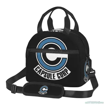 Cool Z Capsule Ii Corp Dragon Изолированная сумка для ланча, герметичная сумка для ланча для взрослых, детская сумка-холодильник с регулируемым плечевым ремнем