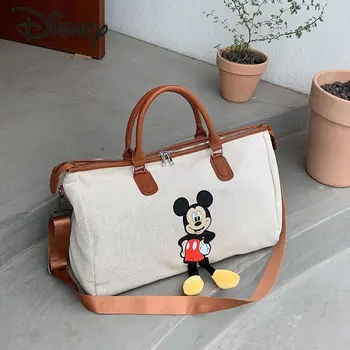 Disney Mickey Новая Женская Ручная сумка через плечо, Модная Дорожная сумка для сухого и влажного разделения, Мультяшная Портативная сумка для фитнеса на открытом воздухе