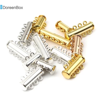 Doreen Box Цилиндрические магнитные застежки из сплава на основе цинка золотого цвета для открывания ювелирных изделий, 5 шт.