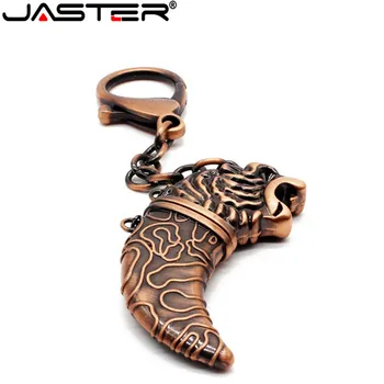 JASTER металл медь сабля форма USB флэш-накопитель Memory stick нож флешка USB 2,0 4 ГБ 8 ГБ 16 ГБ 32 ГБ 64 ГБ брелок подарок