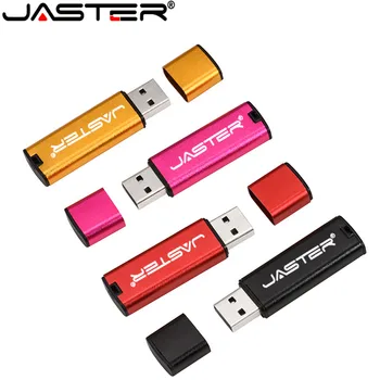 JASTER Пластиковый USBфлэш-накопитель 2.0 4 ГБ 8 ГБ U-диск 16 ГБ 32 ГБ Флеш-накопители 64 ГБ Memory Stick Бесплатные свадебные подарки с логотипом на заказ
