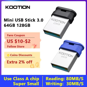 KOOTION U202 Mini USB Stick 3,0 Флеш-накопитель 128 ГБ 64 ГБ 32 ГБ Высокоскоростной Флешки Cle USB Флэш-накопители Memory Key 3 0 для ПК MacBook