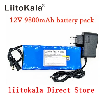 Liitokala Новый аккумулятор 12 В 9800 мАч литий-ионный аккумулятор для камеры и зарядное устройство 12,6 В 1A eu/us plug