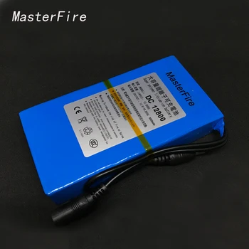MasterFire 10 компл./лот DC 12800 12V 8000MAH Супер Перезаряжаемая Полимерно-Литиевая Резервная Аккумуляторная батарея Для Камеры Видеонаблюдения Batteries Cell