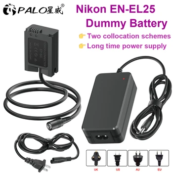 PALO EN-EL25 EN EL25 Фиктивный Аккумулятор Адаптер питания переменного тока Комплект ответвителей постоянного тока/Комплект зарядного устройства USB Type-C для nikon Z30 Z50 ZFC Z 50 Z FC