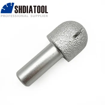 SHDIATOOL №12 Алмазные фрезы с шариковой вакуумной пайкой для обработки камня с хвостовиком 12,7 мм для профилирования кромок