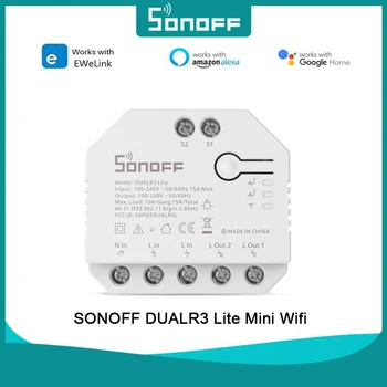 SONOFF DUALR3 Lite Mini Wifi Двойной Релейный Модуль Двухстороннего Учета Мощности Smart Switch Управление Умным Домом