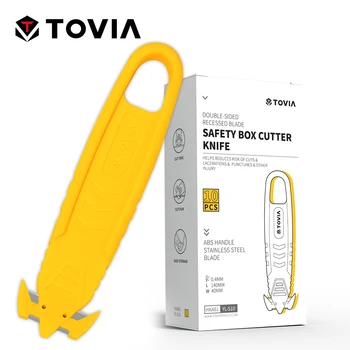 T TOVIA safety Box Резак Открывалка Нож Утилита Безопасности для Резки Коробки Картонная Посылка Упаковочная Лента Домашний Офисный Нож Инструменты