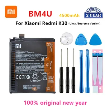 Xiao mi 100% Оригинальный BM4U 4500 мАч Аккумулятор Для Xiaomi Redmi K30 K 30 Ultra Supreme Версия Запасные Батареи для телефона + Инструменты