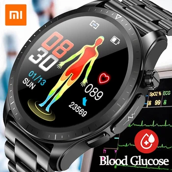 Xiaomi 2023 Монитор уровня глюкозы в крови Смарт-Часы Мужские Женские ЭКГ + PPG Температура тела Кислород в Крови Частота сердечных Сокращений Здоровье Спортивные Умные Часы