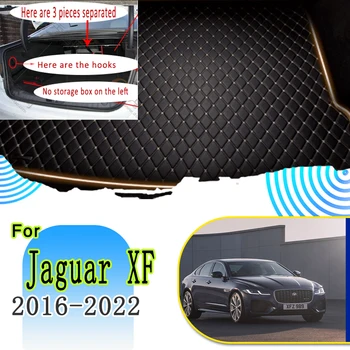 Автомобильные Коврики Для Jaguar XF X260 2016 ~ 2022 Водонепроницаемые Автомобильные Аксессуары Voiture Accessoire Автомобильные Коврики Для заднего Багажника Maletero Coche Автомобильные Аксессуары