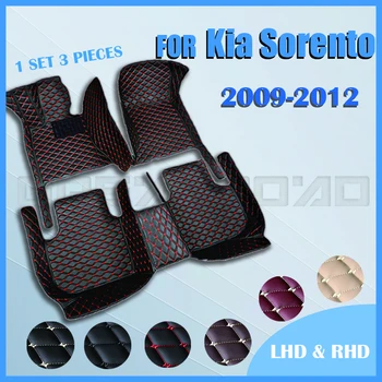 Автомобильные коврики для KIA Sorento (пятиместные) 2009 2010 2011 2012 Пользовательские автоматические накладки для ног автомобильный ковровый чехол