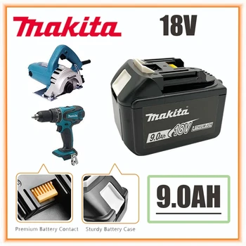 Аккумулятор 18V 9.0Ah Аккумуляторная Батарея Makita Замена Светодиодного Индикатора BL1830 BL1830B BL1840 BL1840B BL1850 BL1850B