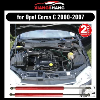 Амортизатор капота для Opel Corsa C 2000-2012 Газовая стойка Подъемная опора Переднего капота Модифицированные Газовые пружины Амортизатор