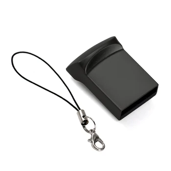 Бесплатный Пользовательский логотип Mini USB 2.0 Flash Drive Реальной Емкости Металлическая Ручка-накопитель Silver Memory Stick 64GB/32GB/16GB/8GB/4GB U Диск