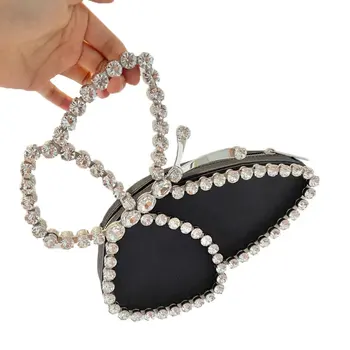 Вечерние сумки-клатчи с бриллиантами в виде ракушек, модная однотонная сумочка на молнии, роскошные дизайнерские сумки в евро-американском стиле