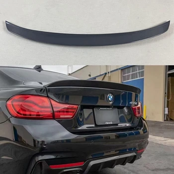 Для BMW M4 F82 3D стиль Задний спойлер из углеродного волокна, крыло багажника, FRP, глянцевый черный кованый углерод, 2014-2020