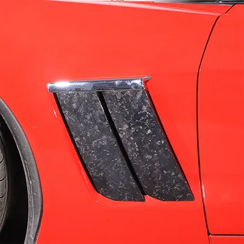 Для Chevrolet Corvette C6 2005-2013 Накладка на боковое крыло Автомобиля из настоящего углеродного волокна Наклейки Автомобильные аксессуары