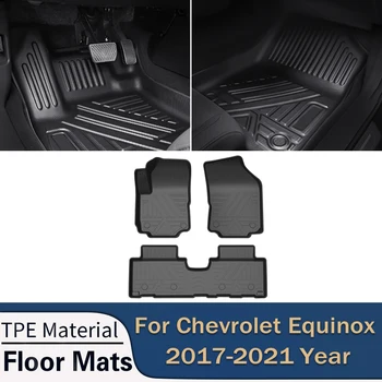 Для Chevrolet Equinox 2017-2023 Авто Коврики Для Пола Всепогодные TPE Нескользящие Коврики Для Ног Грузовой Вкладыш Коврик Для Багажника Аксессуары Для Лотков