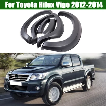Для Toyota Hilux Vigo 2012 2013 2014 ABS Черное Крыло, Расширяющееся Колесо, Внедорожное Колесо для Стайлинга Автомобилей, Аксессуары для подбора бровей