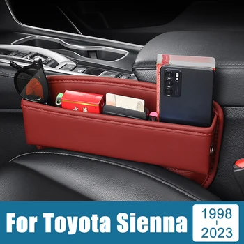 Для Toyota Sienna XL10 XL20 XL30 XL40 1998-2019 2020 2021 2022 2023 Автокресло с Щелевым Отверстием Коробка для хранения, Сумка для хранения, Встроенная крышка