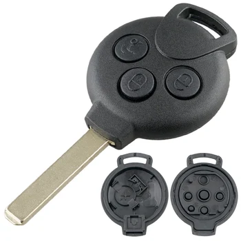 Замена корпуса дистанционного ключа автомобиля с 3 кнопками, чехол для ключей автомобиля, пригодный для Fortwo 451 2007-2013/Mercedes-Benz Smart