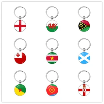 Ирландия, Уэльс, Вануату, Тонга, Суринам, Шотландия, Французская Гвиана, Эритрея, Северная Ирландия Национальный Флаг Кулон Брелки Кольца