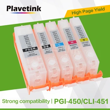 Картриджи для принтера Plavetink PGI-450 CLI-451 с чернилами для заправки Canon PIXMA iP7240 MG5540 MG6440 MG5440 MG6340 MX924 Принтер