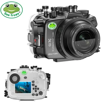 Корпус для подводного плавания Seafrogs Чехол для экшн-камеры Sony A7C Аксессуары для фотосъемки Водонепроницаемая камера Резиновый чехол Коробка