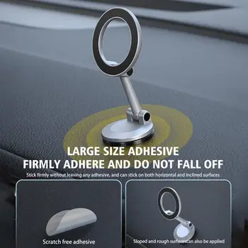 Магнитный автомобильный держатель для телефона с вращением на 360 °, Складная подставка для мобильного телефона, Поддержка GPS для iPhone 14 13 12 O0X0