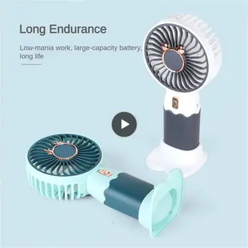Маленький Электрический вентилятор, Бесшумный Электрический вентилятор для зарядки через USB, Новый мини-вентилятор, летний портативный студенческий