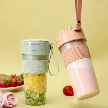 Мини Электрическая Соковыжималка Портативная бытовая Соковыжималка с USB Зарядкой, многофункциональная Чашка для овощей, фруктов, миксер для коктейлей в подарок