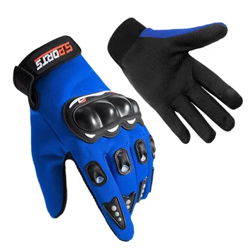 Мотоциклетные перчатки, мужская защита на весь палец, Женские мотоциклетные перчатки на половину пальца, сенсорный экран, MTB Велосипедные перчатки