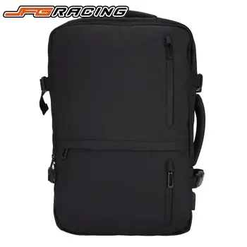 Мотоциклетный многофункциональный рюкзак из черной ткани Оксфорд, рюкзак для ноутбука, для путешествий, Водонепроницаемая USB-зарядка большой емкости, бизнес