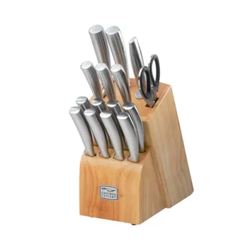 Набор кухонных ножей Chicago Cutlery Elston из 16 предметов с деревянным блоком, набор кухонных ножей, держатель для ножей