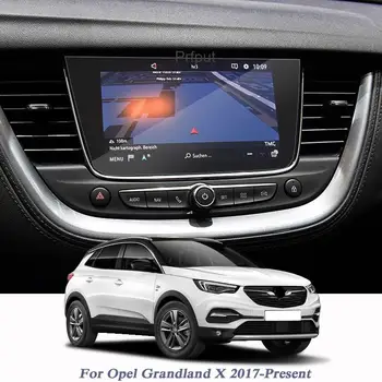 Наклейка из защитной пленки из закаленного стекла для Opel Grandland X 2017 2018 2019 2020 8-дюймовый GPS-навигатор с ЖК-экраном