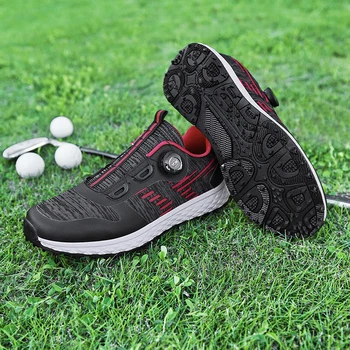 Новая обувь для гольфа, Мужская трендовая модная обувь для тренировок по гольфу, нескользящая Травяная обувь для гольфа, Мужская спортивная обувь для гольфа