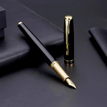 Перьевая ручка Nebula из черного золота, ручки для письма, подарочная коробка, фирменные канцелярские принадлежности, школьные принадлежности, роскошный подарочный набор