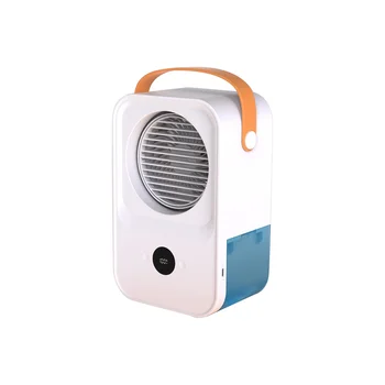 Портативный Вентилятор-охладитель воздуха USB Mini Air Conditioner Humidifier Цифровое Голосовое Управление Электрическим Вентилятором для Офиса Дома-A