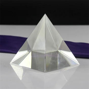 Прозрачная Акриловая Пирамидка Высотой 5 см, 6 см, 8 см, 10 см, Треугольное Хрустальное украшение ручной работы из стекла для гравировки, 1 шт.
