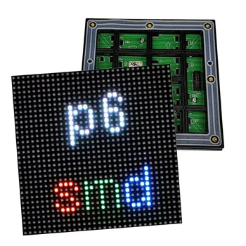 Специальная распродажа P6 наружный светодиодный модуль HUB75 интерфейс SMD 1/8 текущий размер сканирования 192* 192 мм