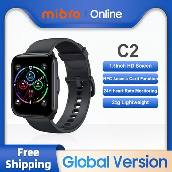 Умные часы Mibro C2 Глобальная версия 1,69-дюймовый HD-экран, спортивный пульсометр, Водонепроницаемые Мужские Женские Умные часы