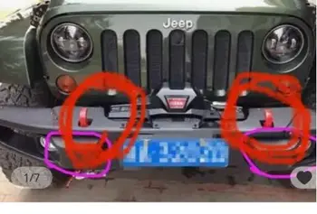 Фаркоп переднего прицепа из красной стали для Jeep Для Wrangler JK 2007-2017